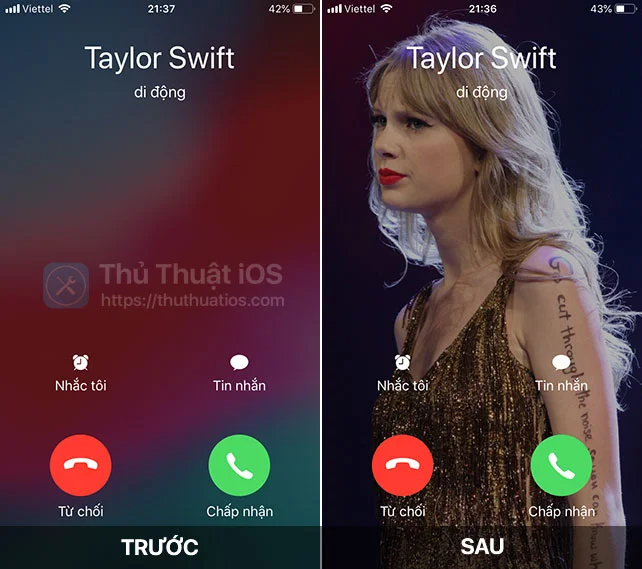 Cách thay đổi màn hình cuộc gọi trên iPhone với Color Your Call