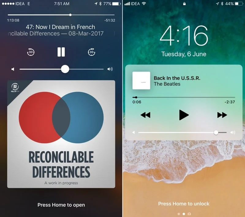 iOS-10-vs-iOS-11-bai-hat-dang-phat-tren-man-hinh-khoa