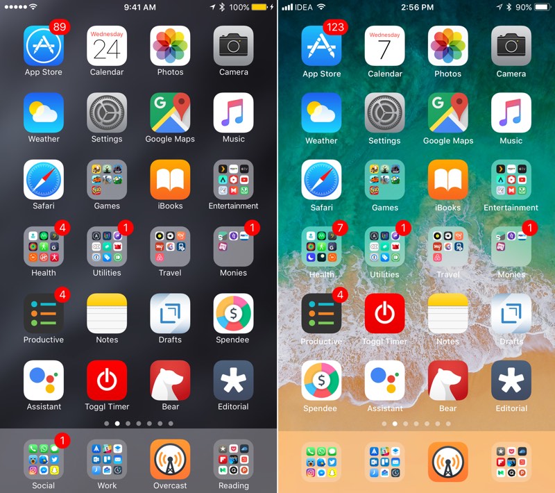 iOS-10-vs-iOS-11-man-hinh-chinh