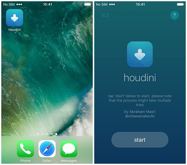 houdini-app-start