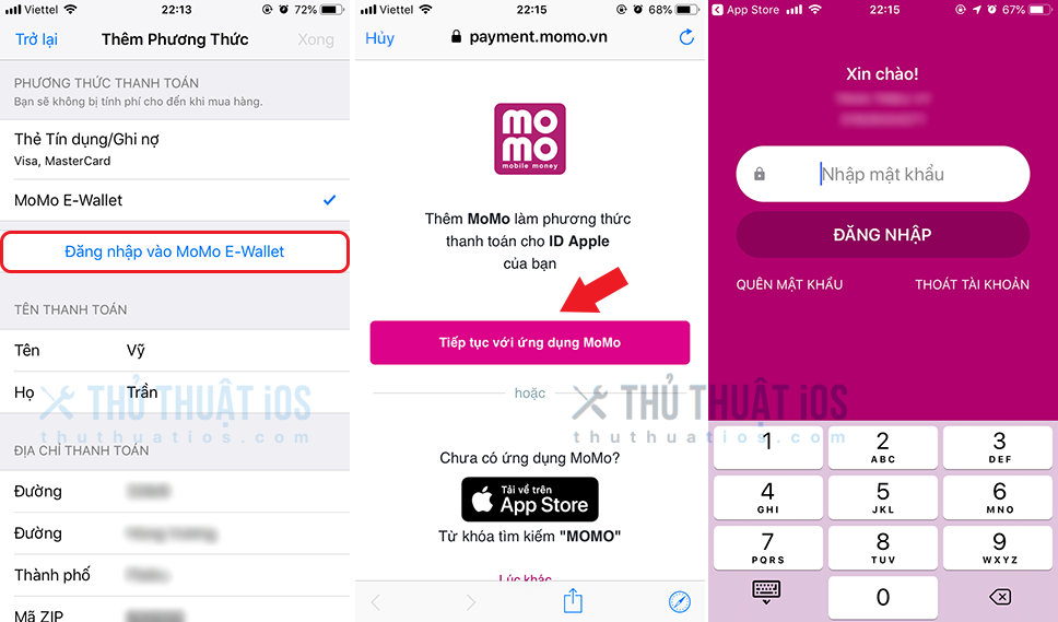 Cách thêm ví MoMo vào tài khoản ID Apple 4