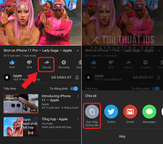 Cách tải video từ YouTube về iPhone bằng ứng dụng Phím tắt 5
