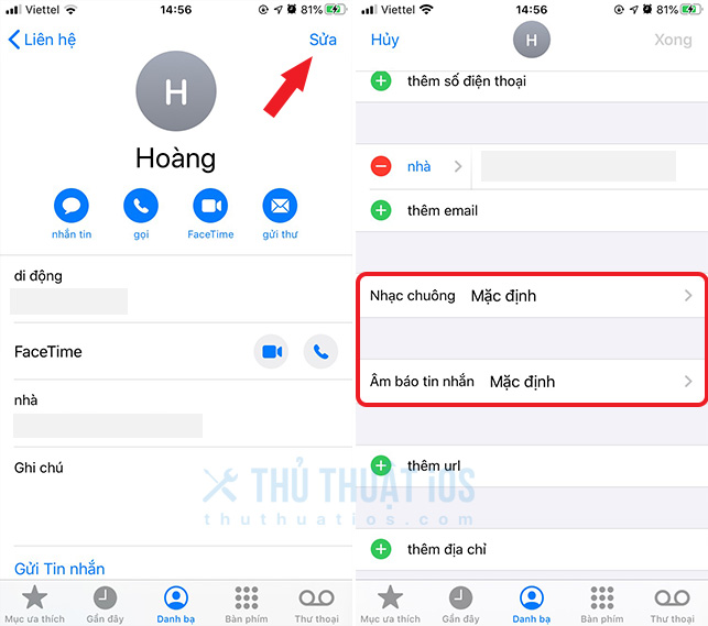 Tạo chế độ độ rung tùy chỉnh cho tin nhắn và cuộc gọi trên iPhone 5