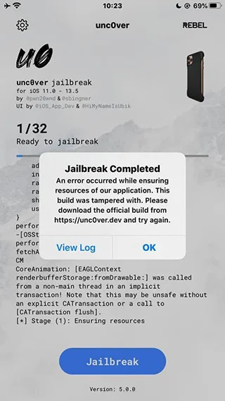 Hướng dẫn jailbreak iOS 13.0 - 14.8 bằng unc0ver 19